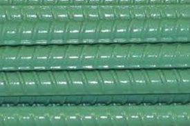 Fusion bonded epoxy coated reinforcing bars