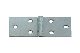 Steel back flap hinges