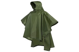 Water-proof multipurpose rain poncho