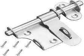 Sliding locking bolts for use with padlocks