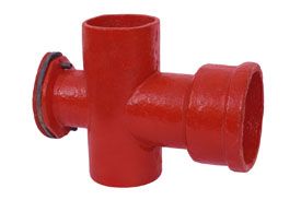 Hubless centrifugally cast (Spun) iron pipes, fittings and accessories-Spigot series
